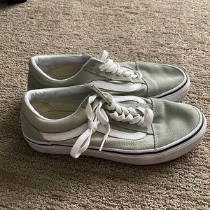 Vans - gray canvas with suede toe and heal